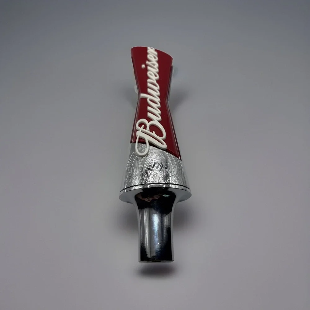 Beer Tap Bud Budweiser Bowtie Handle Large Size Heavy Duty Bar Swag Man Cave 12